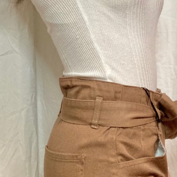Tan Trousers with Belt - Picture 3 of 4
